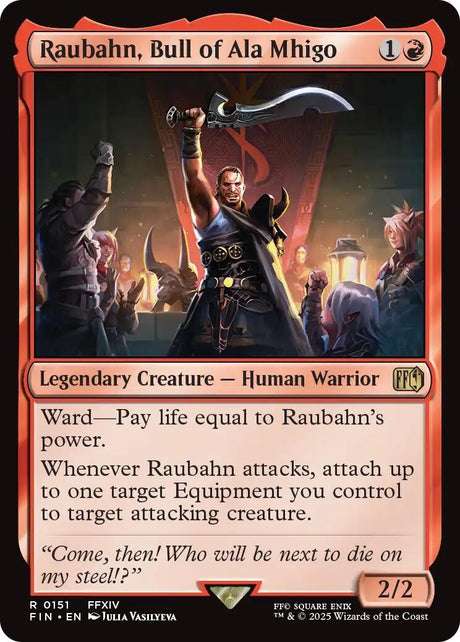 Image for Raubahn, Bull of Ala Mhigo (151) (Foil) (FINAL FANTASY) - Magic: The Gathering