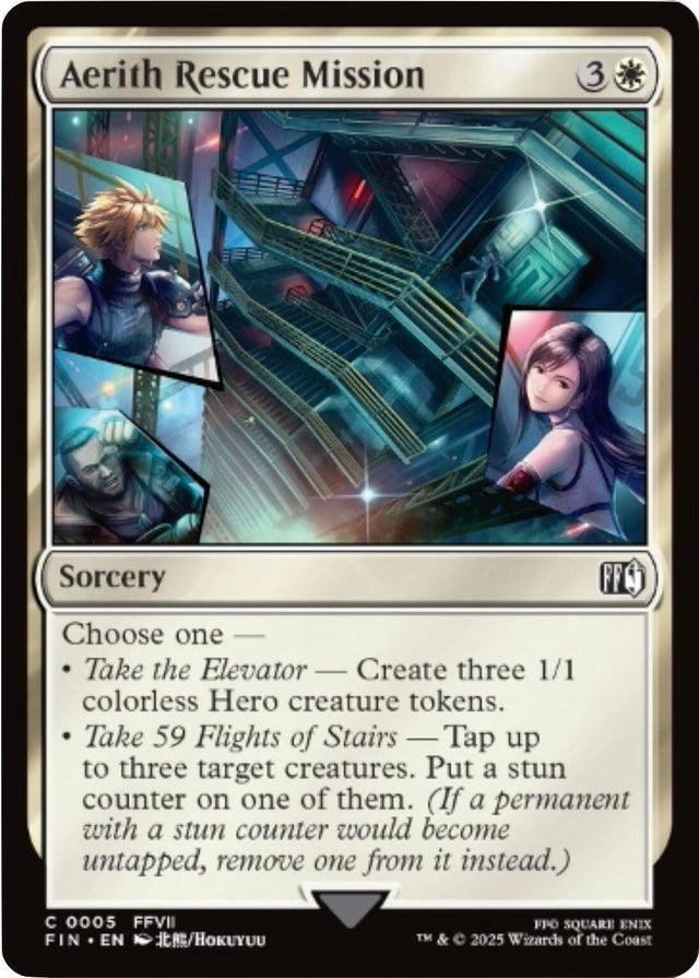 Image for Aerith Rescue Mission (5) (Foil) (FINAL FANTASY) - Magic: The Gathering