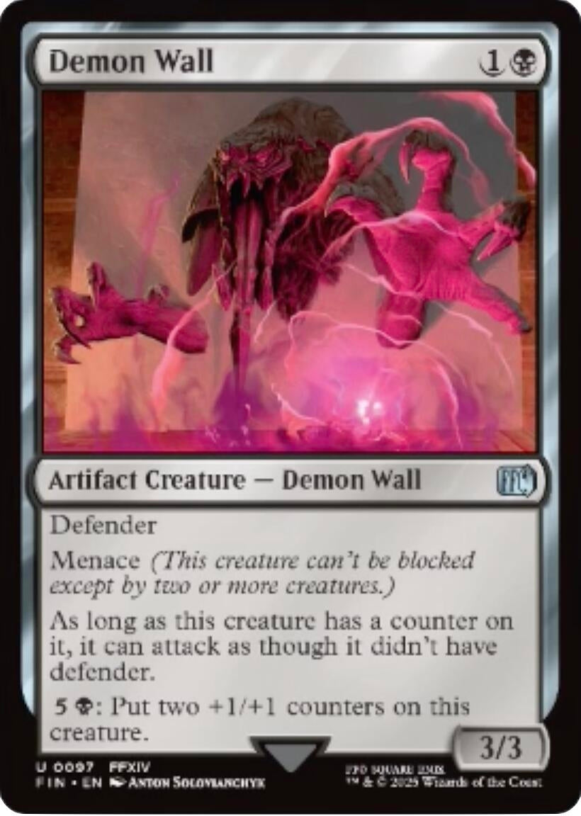 Image for Demon Wall (97) (Foil) (FINAL FANTASY) - Magic: The Gathering