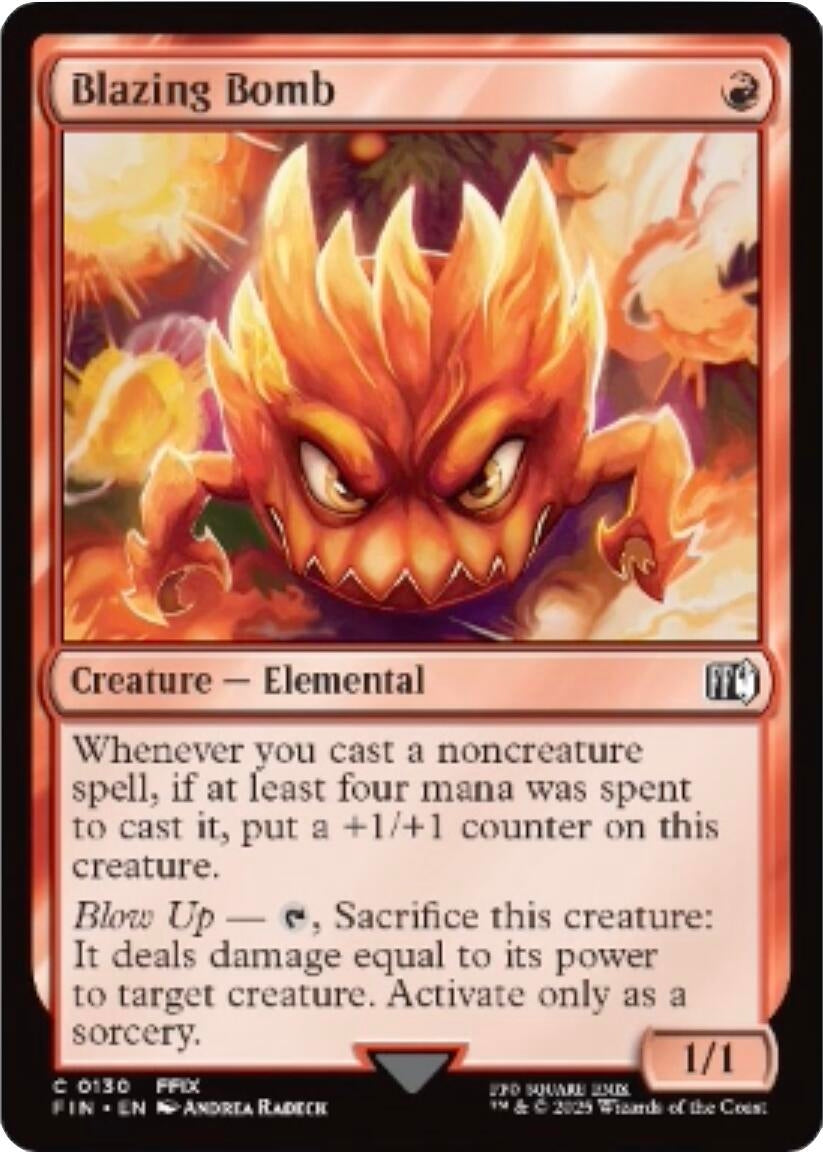 Image for Japanese Magic: The Gathering - Blazing Bomb (130) (FINAL FANTASY) - Magic: The Gathering