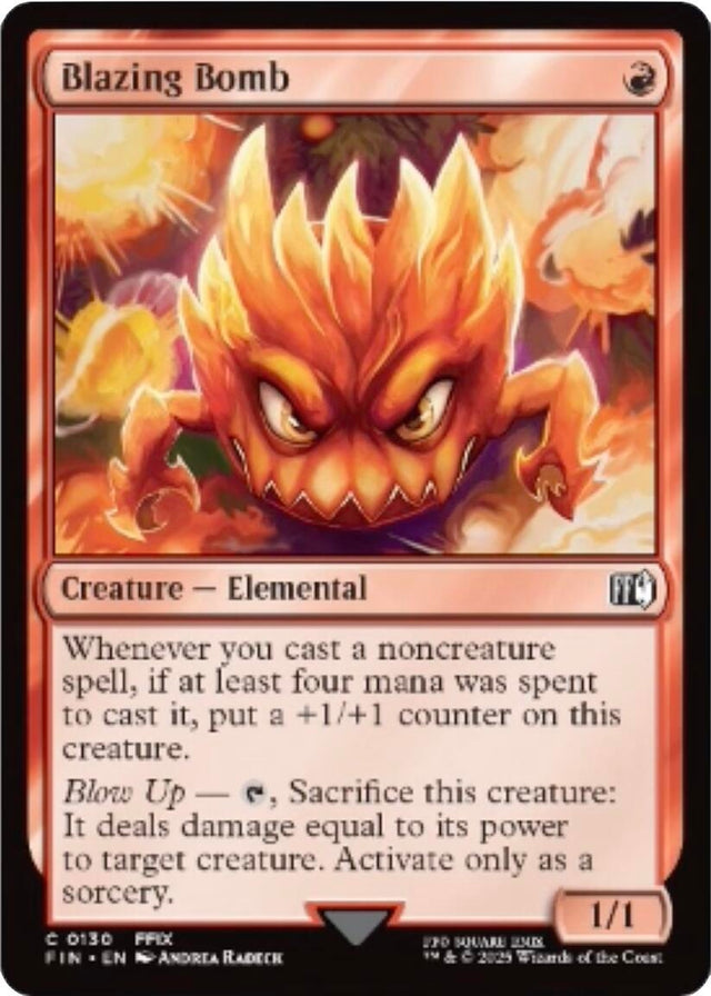 Image for Japanese Magic: The Gathering - Blazing Bomb (130) (Foil) (FINAL FANTASY) - Magic: The Gathering