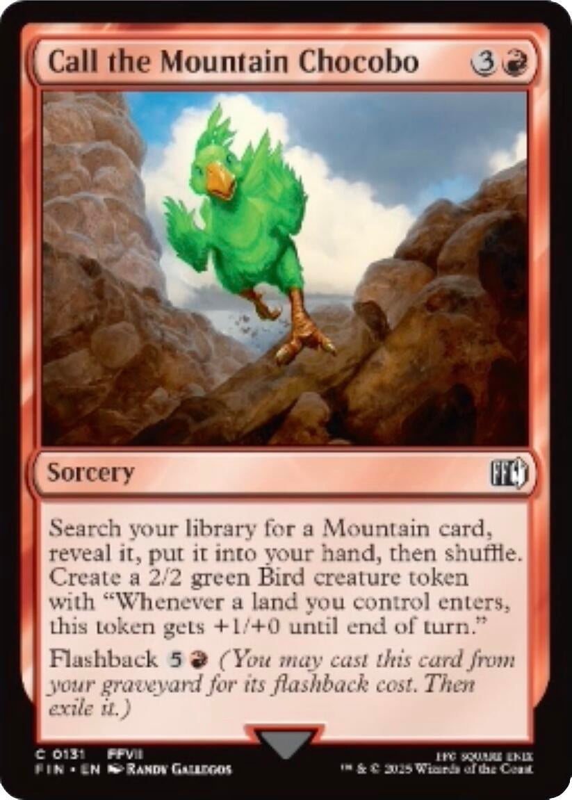 Image for Call the Mountain Chocobo (131) (Foil) (FINAL FANTASY) - Magic: The Gathering