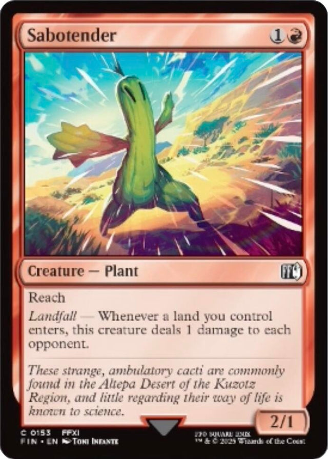 Image for Sabotender (153) (FINAL FANTASY) - Magic: The Gathering