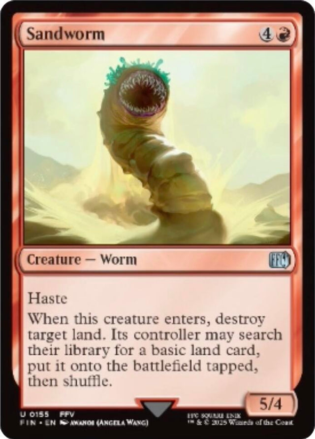 Image for Sandworm (155) (Foil) (FINAL FANTASY) - Magic: The Gathering