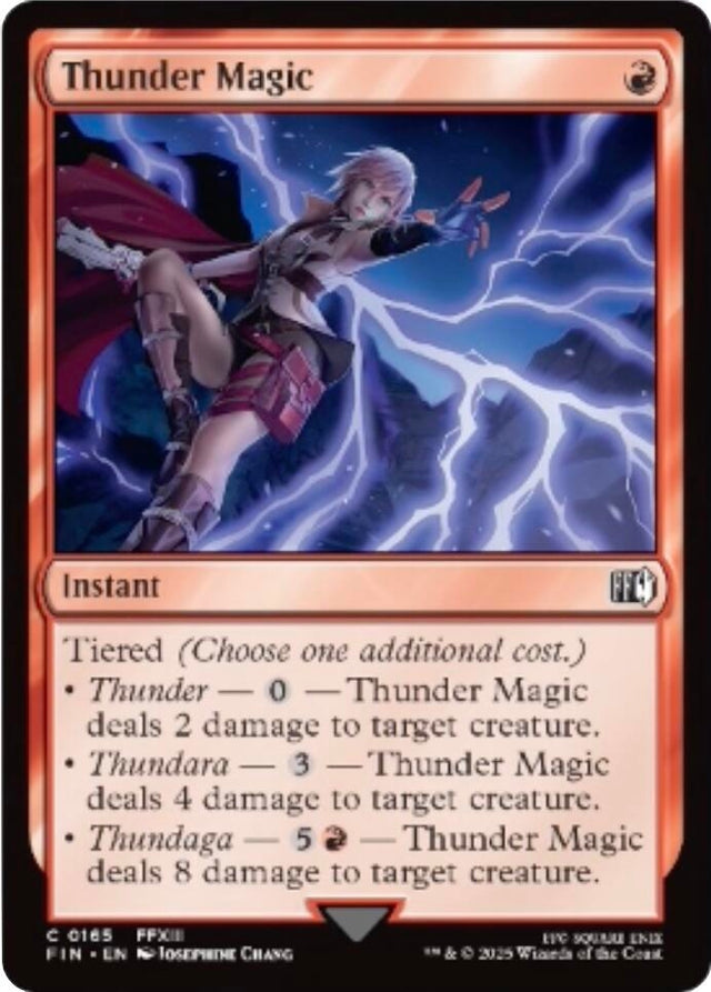 Image for Thunder Magic (165) (FINAL FANTASY) - Magic: The Gathering