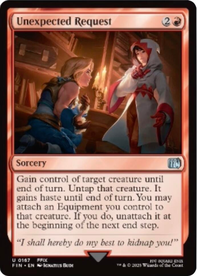 Image for Unexpected Request (167) (Foil) (FINAL FANTASY) - Magic: The Gathering