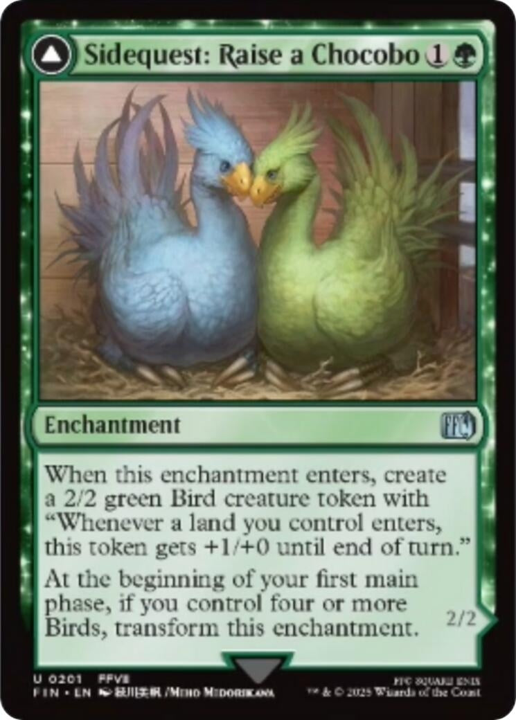 Image for Sidequest: Raise a Chocobo (201) (Foil) (FINAL FANTASY) - Magic: The Gathering