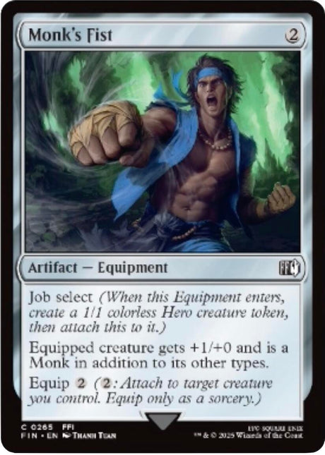 Image for Japanese Magic: The Gathering - Monk's Fist (265) (Foil) (FINAL FANTASY) - Magic: The Gathering
