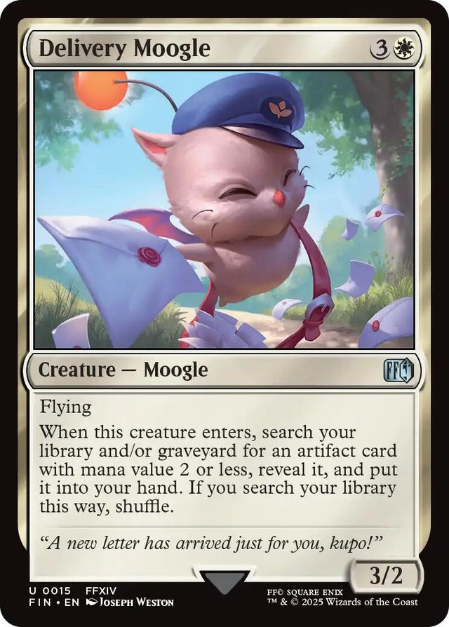 Image for Japanese Magic: The Gathering - Delivery Moogle (15) (Foil) (FINAL FANTASY) - Magic: The Gathering
