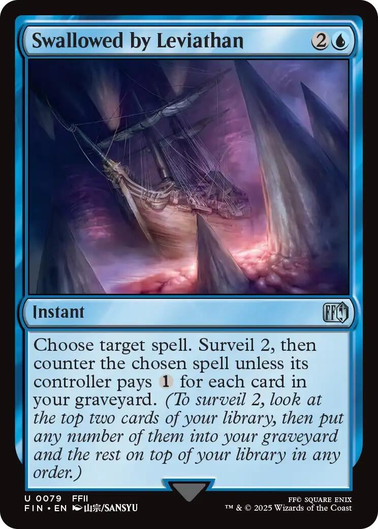 Image for Swallowed by Leviathan (79) (Foil) (FINAL FANTASY) - Magic: The Gathering