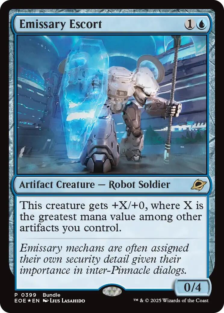 Image for Emissary Escort (EOE Bundle) (399) (Foil) (Unique and Miscellaneous Promos) (UMP) - Magic: The Gathering