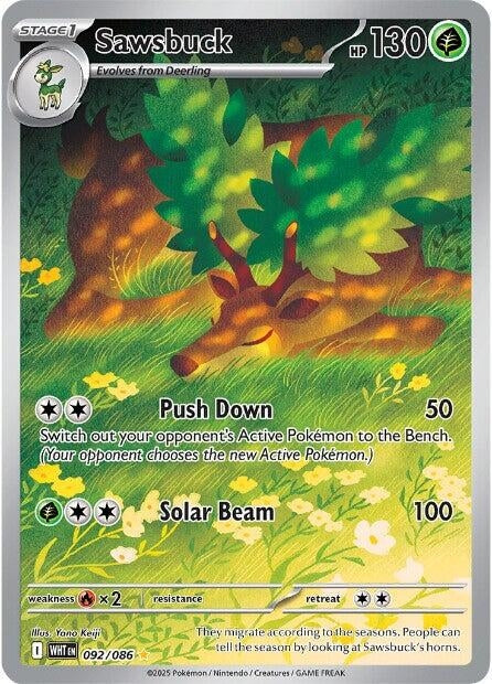 Image for Sawsbuck (092/086) (SV: White Flare) - Pokemon