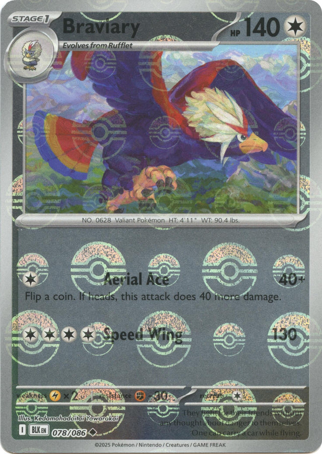 Image for Braviary (Poke Ball Pattern) (078/086) (SV: Black Bolt) - Pokemon