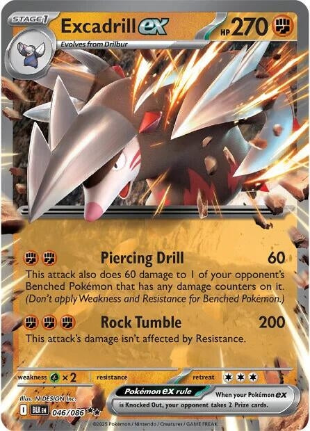 Excadrill ex (046/086) (SV: Black Bolt)