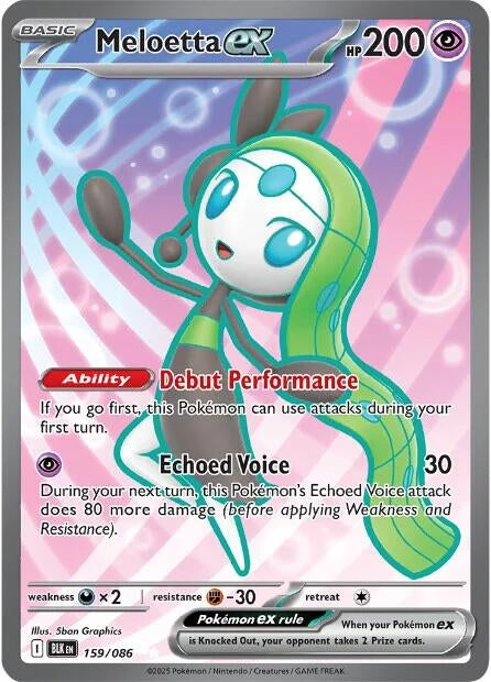 Image for Meloetta ex (159/086) (SV: Black Bolt) - Pokemon