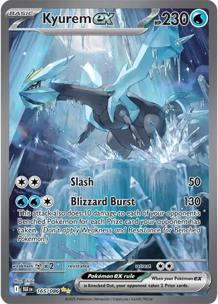 Kyurem ex (165/086) (Holofoil) (SV: Black Bolt)