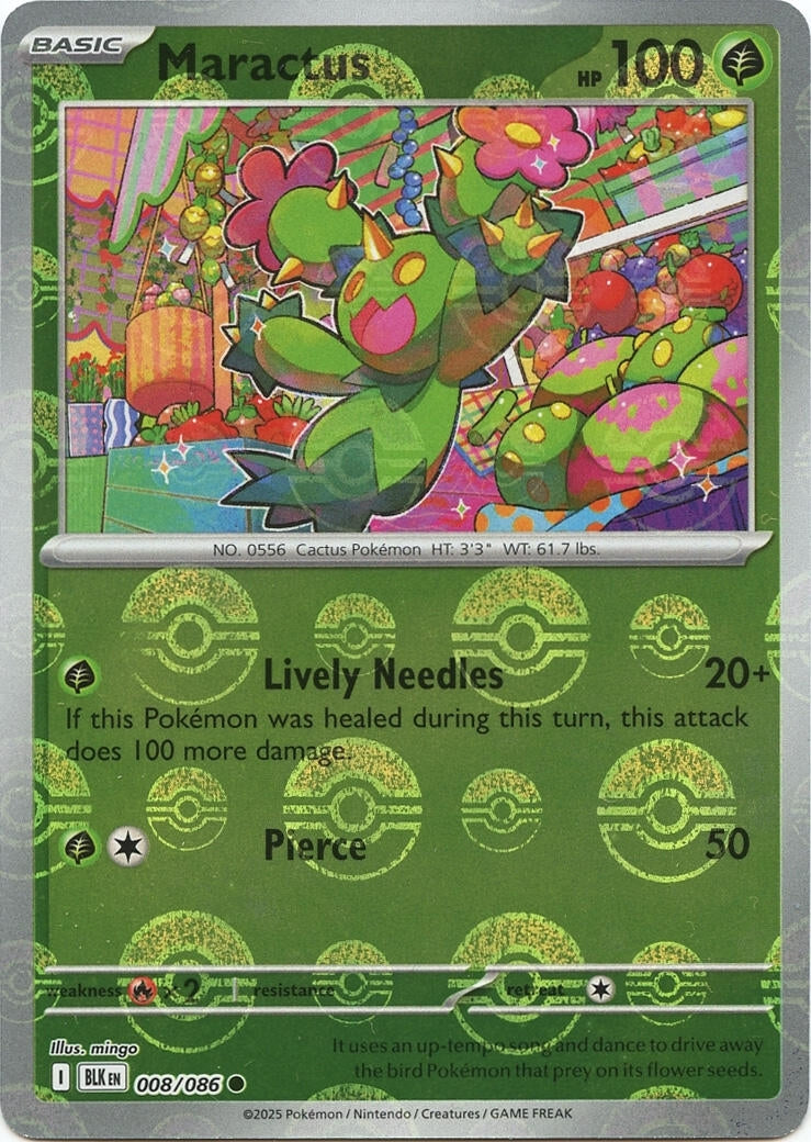 Maractus (Poke Ball Pattern) (008/086) (SV: Black Bolt)