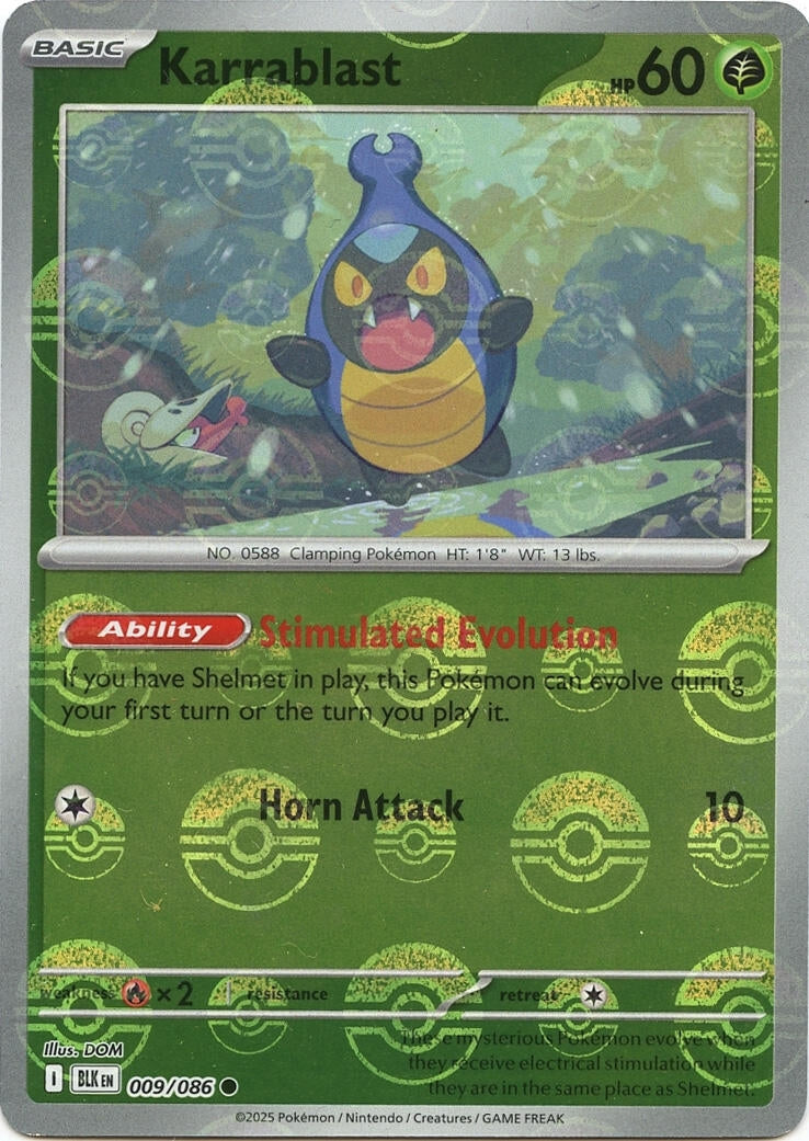 Karrablast (Poke Ball Pattern) (009/086) (SV: Black Bolt)