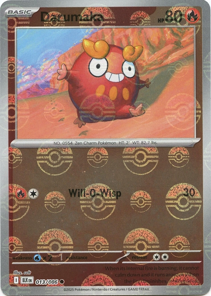 Darumaka (Poke Ball Pattern) (013/086) (SV: Black Bolt)