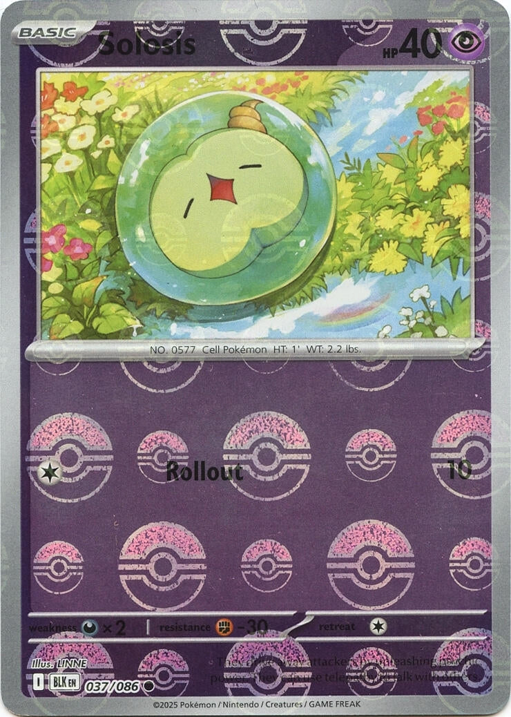 Solosis (Poke Ball Pattern) (037/086) (SV: Black Bolt)