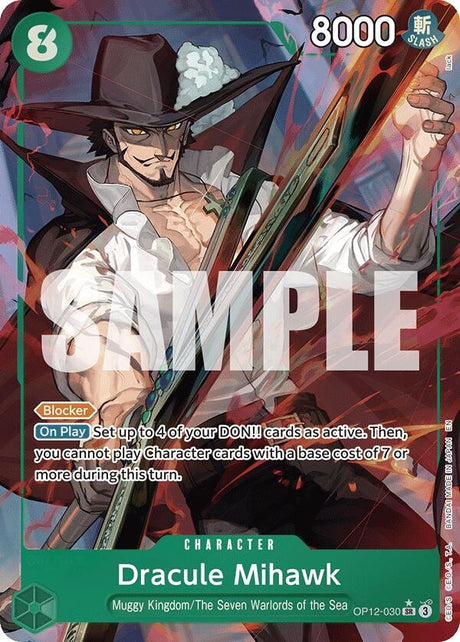 Image for Dracule Mihawk (Alternate Art) (OP12-030) (Foil) (Legacy of the Master) - One Piece Card Game