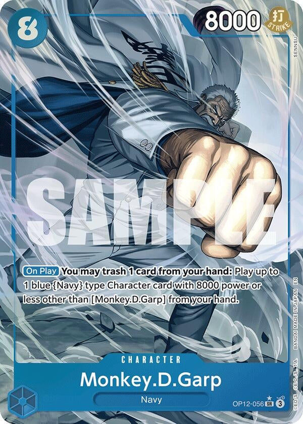Image for Monkey.D.Garp (Alternate Art) (OP12-056) (Foil) (Legacy of the Master) - One Piece Card Game