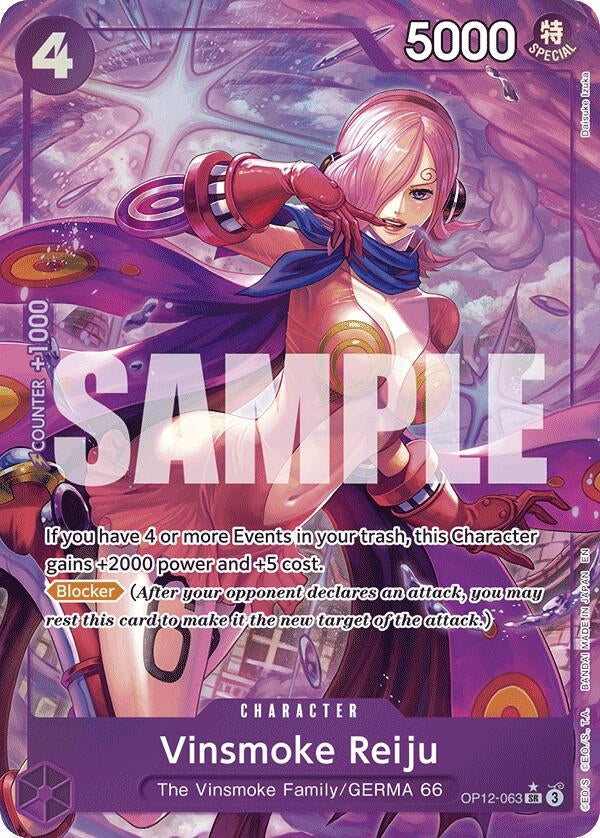 Image for Vinsmoke Reiju (Alternate Art) (OP12-063) (Foil) (Legacy of the Master) - One Piece Card Game