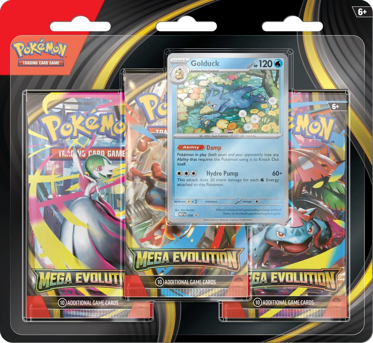 Image for Mega Evolution 3 Pack Blister [Golduck] - Pokemon