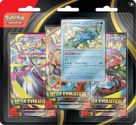 Image for Mega Evolution 3 Pack Blister [Golduck] - Pokemon