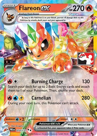 Image for Flareon ex (014/131) (Prize Pack Series Cards) - Pokemon