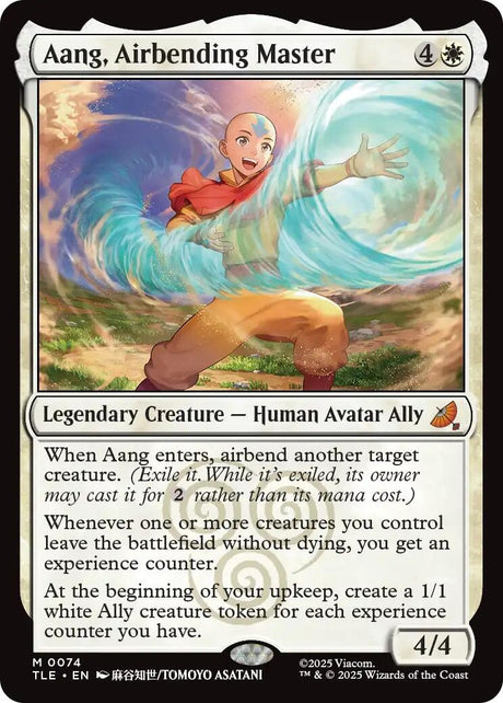 Image for Aang, Airbending Master (74) (Foil) (Avatar: The Last Airbender: Eternal-Legal) - Magic: The Gathering