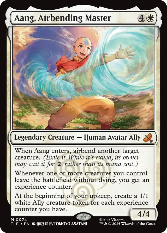 Image for Aang, Airbending Master (74) (Foil) (Avatar: The Last Airbender: Eternal-Legal) - Magic: The Gathering