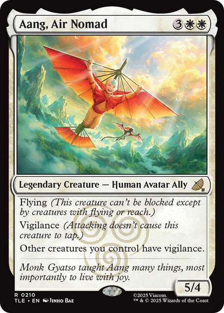 Image for Aang, Air Nomad (0210) (210) (Foil) (Avatar: The Last Airbender: Eternal-Legal) - Magic: The Gathering
