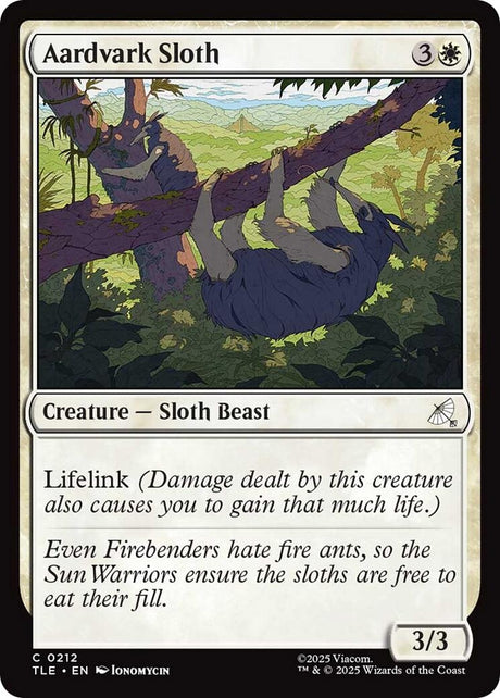 Image for Aardvark Sloth (0212) (212) (Foil) (Avatar: The Last Airbender: Eternal-Legal) - Magic: The Gathering
