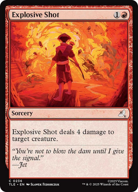 Image for Explosive Shot (0236) (236) (Foil) (Avatar: The Last Airbender: Eternal-Legal) - Magic: The Gathering