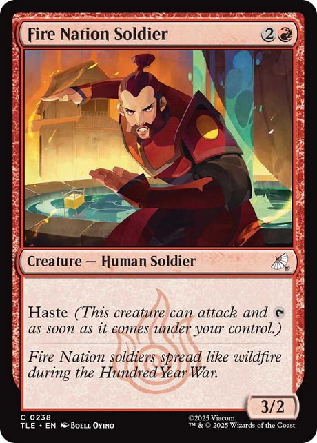 Image for Fire Nation Soldier (0238) (238) (Foil) (Avatar: The Last Airbender: Eternal-Legal) - Magic: The Gathering