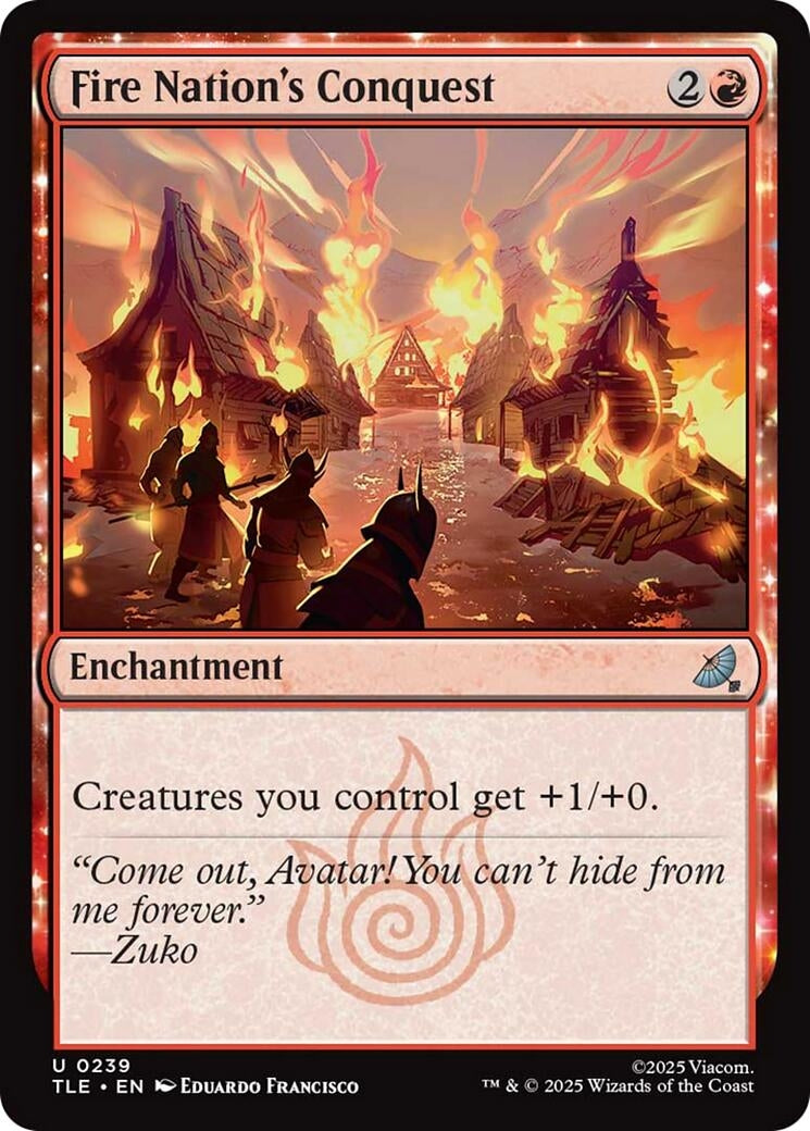 Image for Fire Nation's Conquest (0239) (239) (Foil) (Avatar: The Last Airbender: Eternal-Legal) - Magic: The Gathering