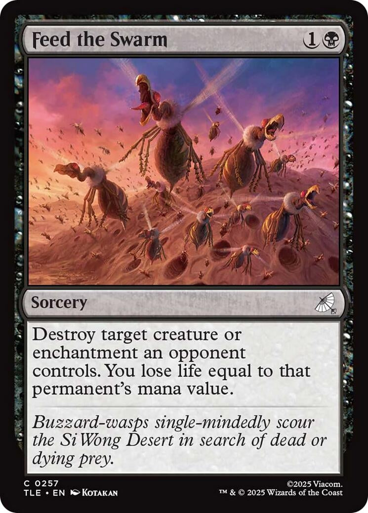 Image for Feed the Swarm (257) (Foil) (Avatar: The Last Airbender: Eternal-Legal) - Magic: The Gathering