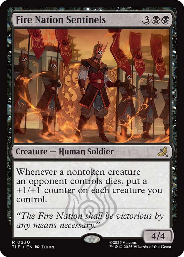 Image for Fire Nation Sentinels (230) (Foil) (Avatar: The Last Airbender: Eternal-Legal) - Magic: The Gathering