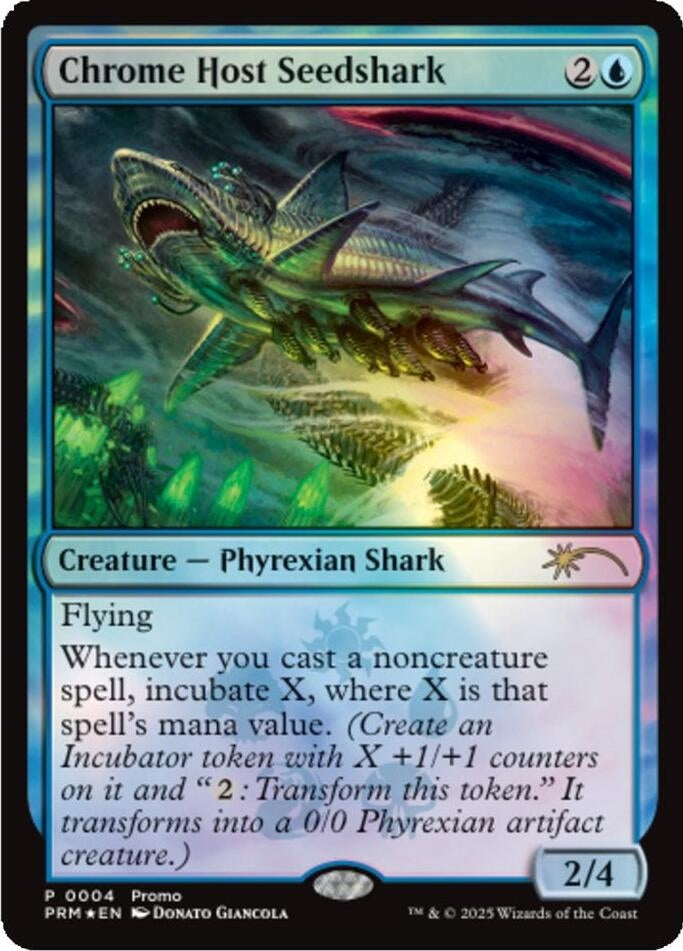 Image for Chrome Host Seedshark (4) (Foil) (Unique and Miscellaneous Promos) (UMP) - Magic: The Gathering