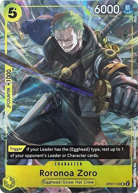 Image for Roronoa Zoro (Illustration Box Vol.3) (OP07-113) (Foil) (One Piece Promotion Cards) - One Piece Card Game