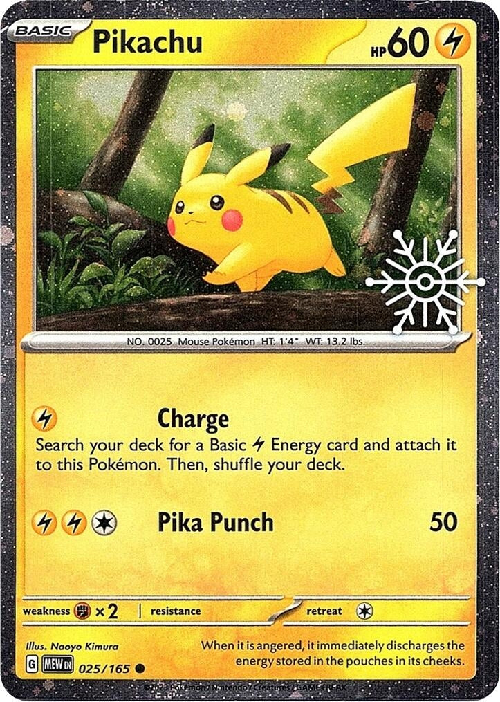 Image for Pikachu - 025/165 (Holiday Calendar) (025/165) (Miscellaneous Cards & Products) - Pokemon