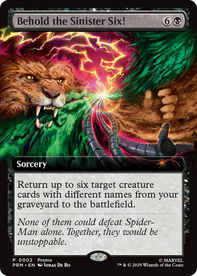 Image for Behold the Sinister Six! (2) (Foil) (Unique and Miscellaneous Promos) (UMP) - Magic: The Gathering