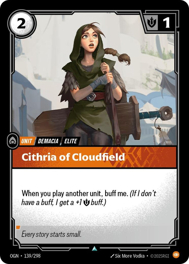 Image for Cithria of Cloudfield (139/298) (Origins) - Riftbound: League of Legends Trading Card Game