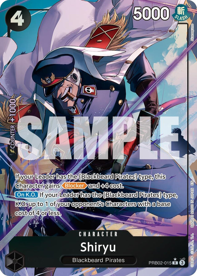 Image for Shiryu (Alternate Art) (PRB02-015) (Foil) (Premium Booster -The Best- Vol. 2) - One Piece Card Game