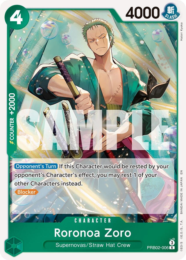 Image for Roronoa Zoro - PRB02-006 (PRB02-006) (Foil) (Premium Booster -The Best- Vol. 2) - One Piece Card Game