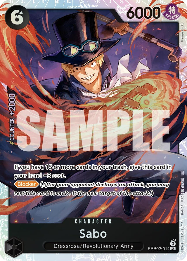 Image for Sabo - PRB02-014 (PRB02-014) (Foil) (Premium Booster -The Best- Vol. 2) - One Piece Card Game