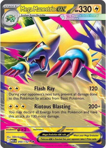 Mega Manectric ex (050/132) (ME01: Mega Evolution)