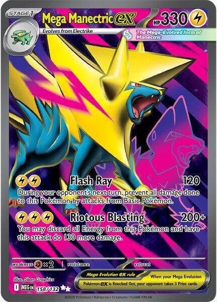 Image for Mega Manectric ex (158/132) (ME01: Mega Evolution) - Pokemon