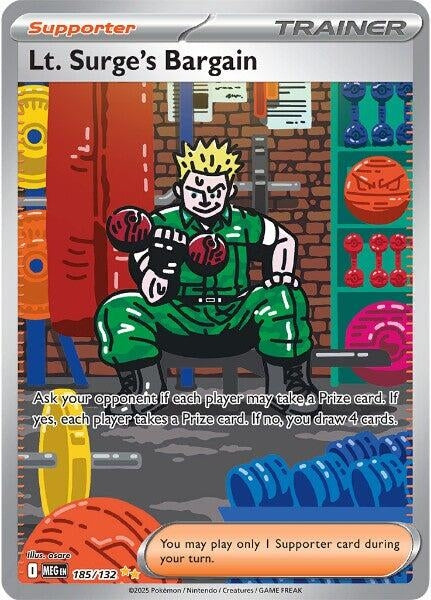 Image for Lt. Surge's Bargain (185/132) (ME01: Mega Evolution) - Pokemon